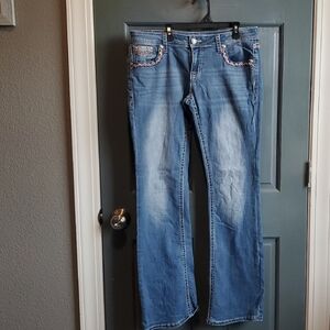 Grace Women's Boot Cut Jeans - Blue